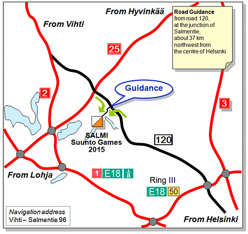 road guidance map